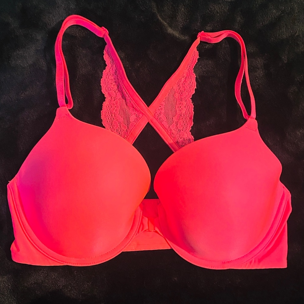 VS Lace Racerback Bra - Hot Pink 34D